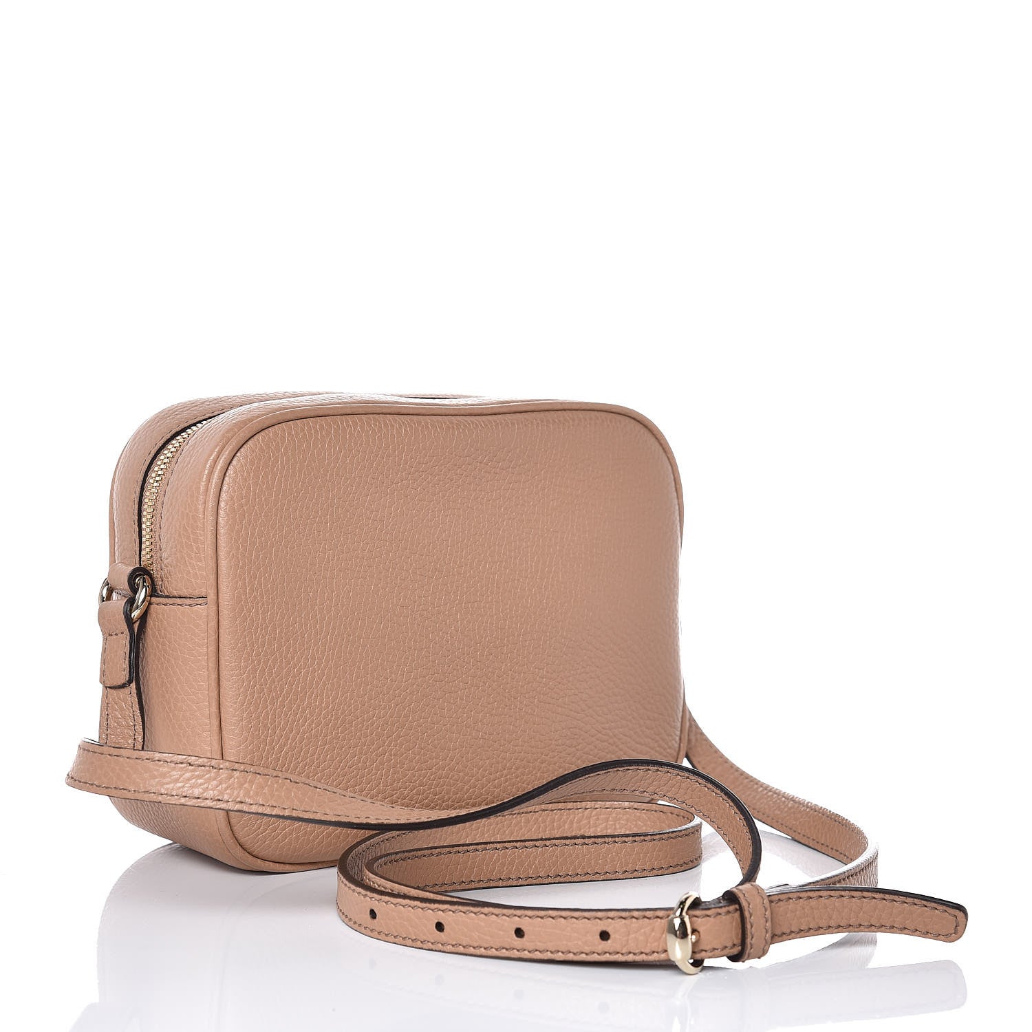 Gucci Pebbled Calfskin Small Soho Disco Bag Camelia 3 of 8