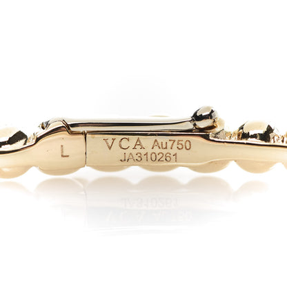 Van Cleef & Arpels 18K Yellow Gold Perlee Pearls of Gold Bracelet L 5 of 5