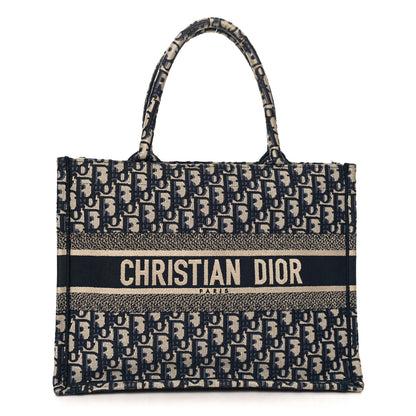 Christian Dior Oblique Medium Book Tote Blue Multicolor 1 of 12