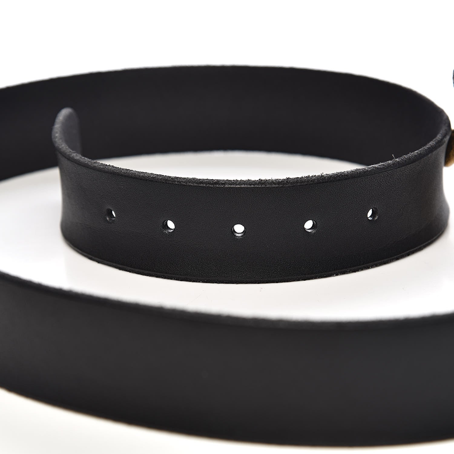 Gucci Calfskin Snake Belt 95 38 Black 5 of 8