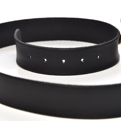 Gucci Calfskin Snake Belt 95 38 Black 5 of 8
