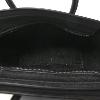 Celine Smooth Calfskin Nano Luggage Black 5 of 10