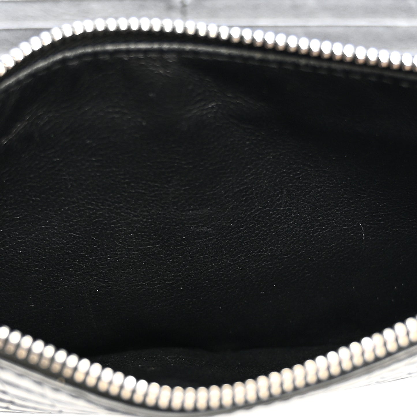 Calfskin Crocodile Embossed Monogram Uptown Wallet Black