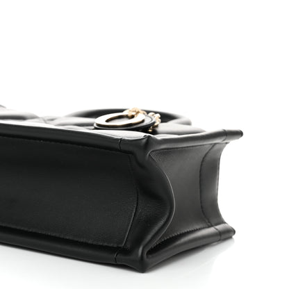 Christian Dior Calfskin Macrocannage Mini Book Tote Black 10 of 11