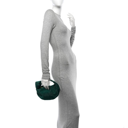 Bottega Veneta Crystal Embellished Satin Mini Hotfix Jodie Emerald 2 of 10