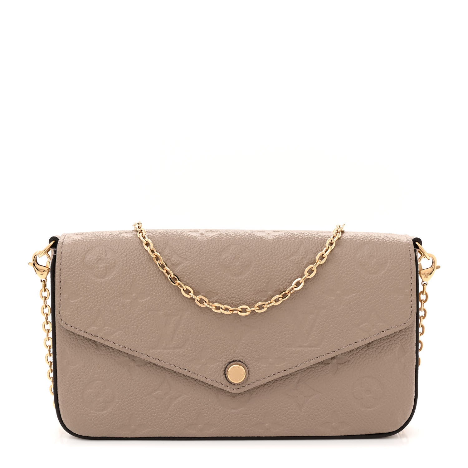 Louis Vuitton Empreinte Pochette Felicie Chain Wallet Tourterelle 1 of 11