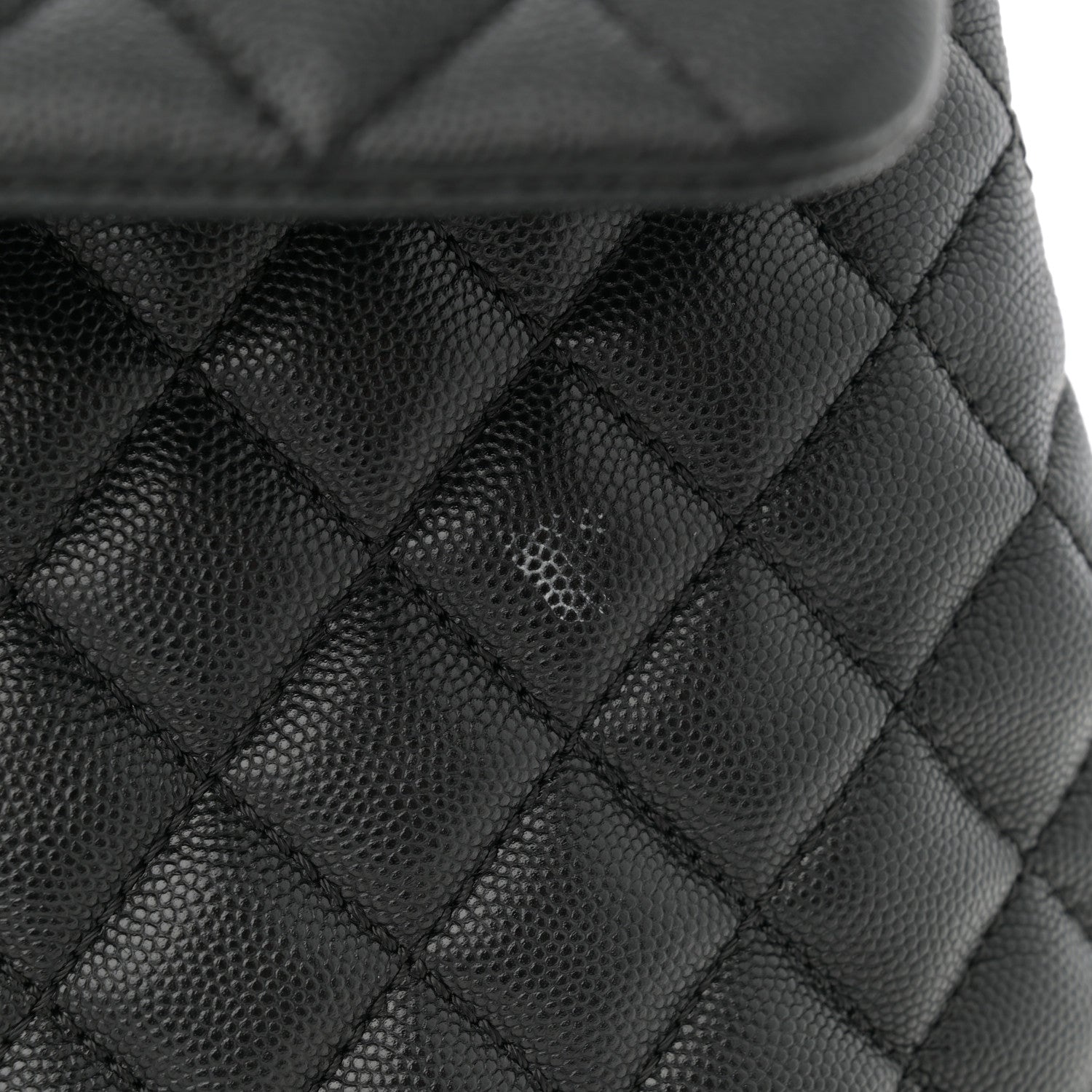 Chanel Caviar Quilted Large Coco Handle Flap  Black 12 of 12
