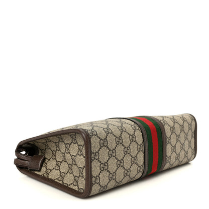 Gucci GG Supreme Monogram Web Ophidia GG Toiletry Case Beige New Acero 4 of 11
