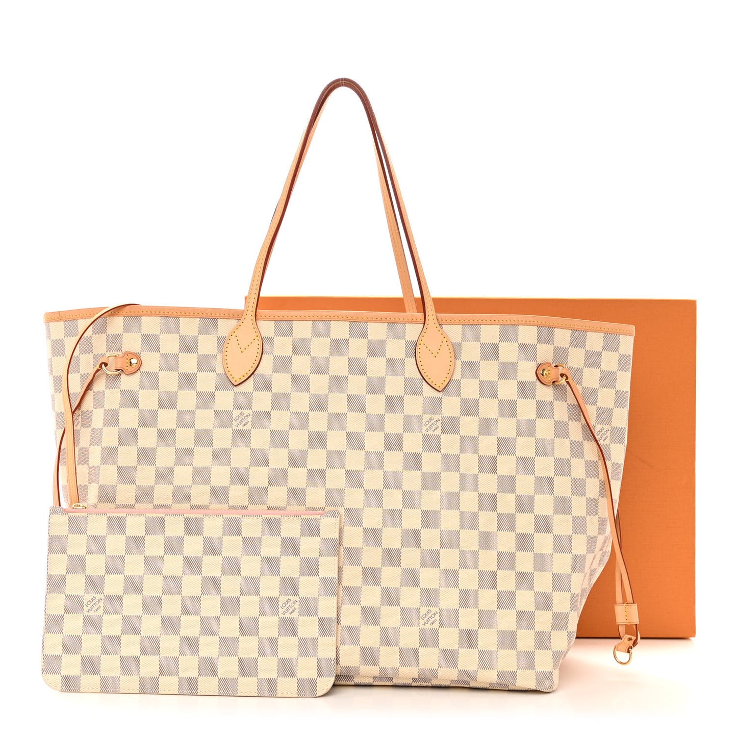 Damier Azur Neo Neverfull GM Rose Ballerine