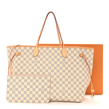 Louis Vuitton Damier Azur Neo Neverfull GM Rose Ballerine 12 of 12