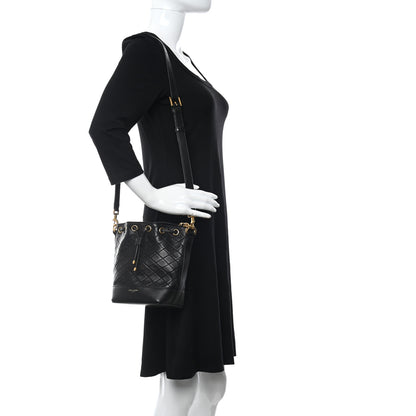 Saint Laurent Lambskin Quilted Small Emmanuelle Bucket Bag Black 2 of 9