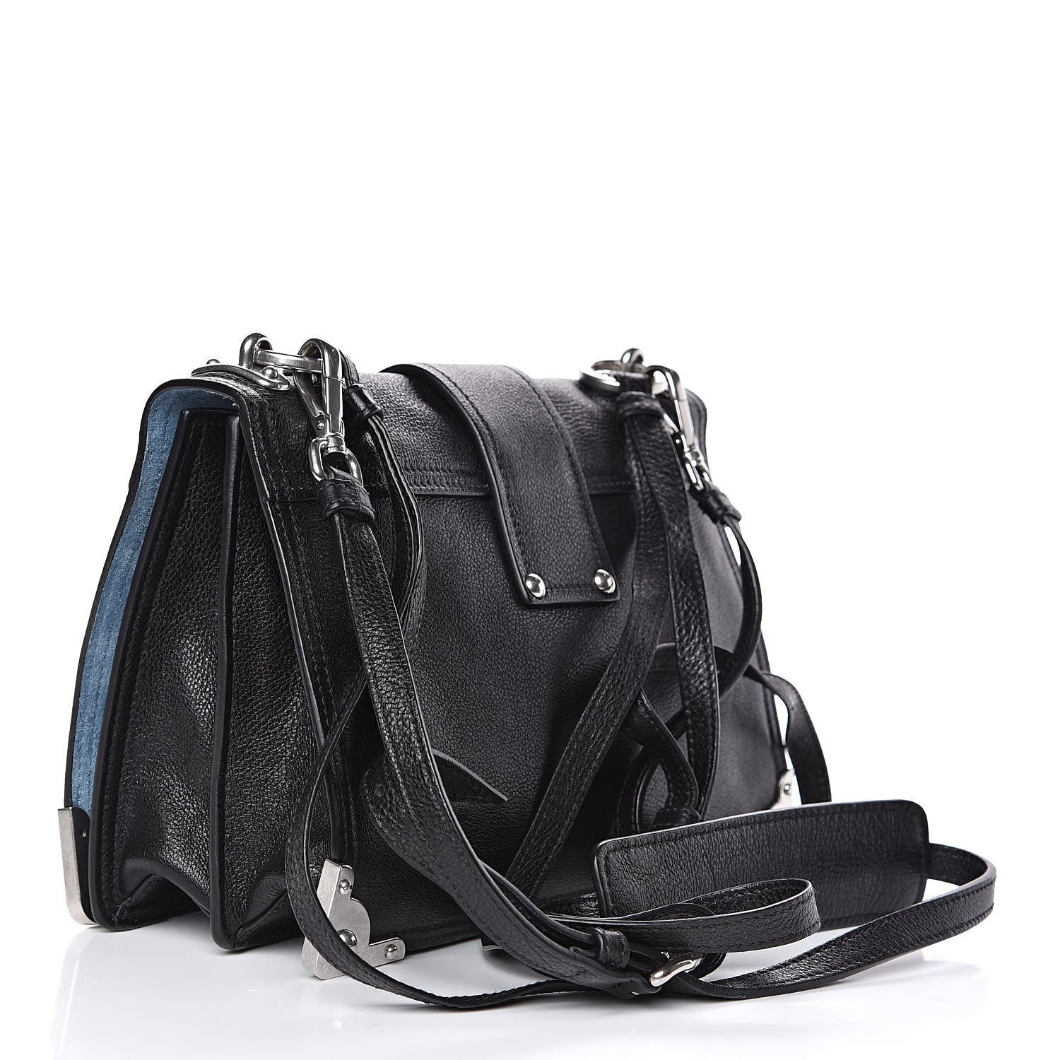 Prada Glace Calf Large Soft Cahier Bag Black Astrale 3 of 11