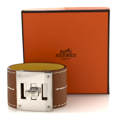 Hermes Swift Kelly Dog Bracelet T2 Gold Jaune Ambre 5 of 5