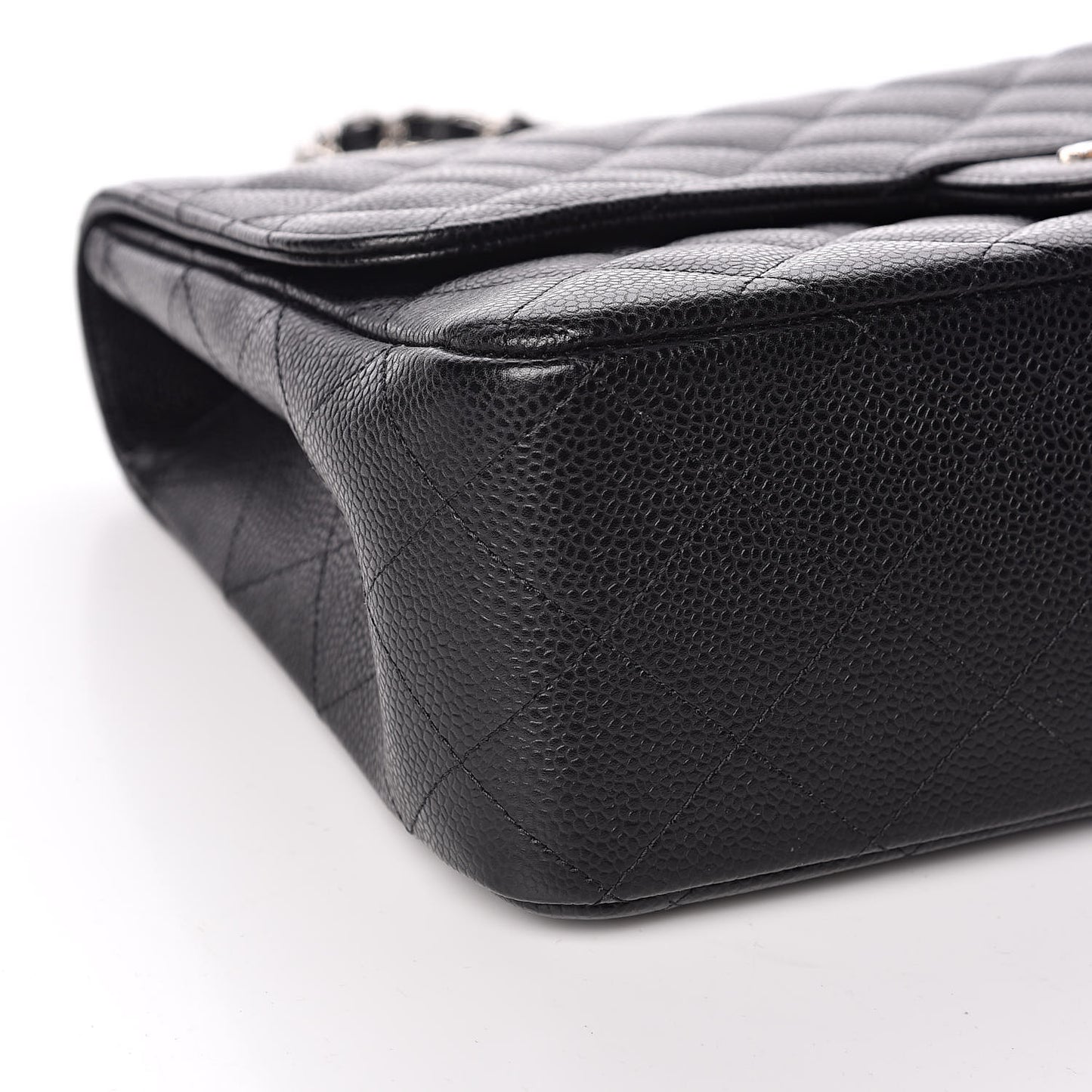 Caviar Quilted Jumbo Single Flap Black