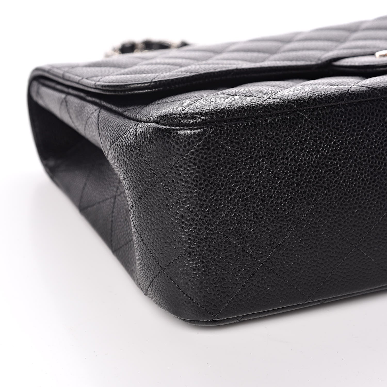 Chanel Caviar Quilted Jumbo Single Flap Black 9 of 12