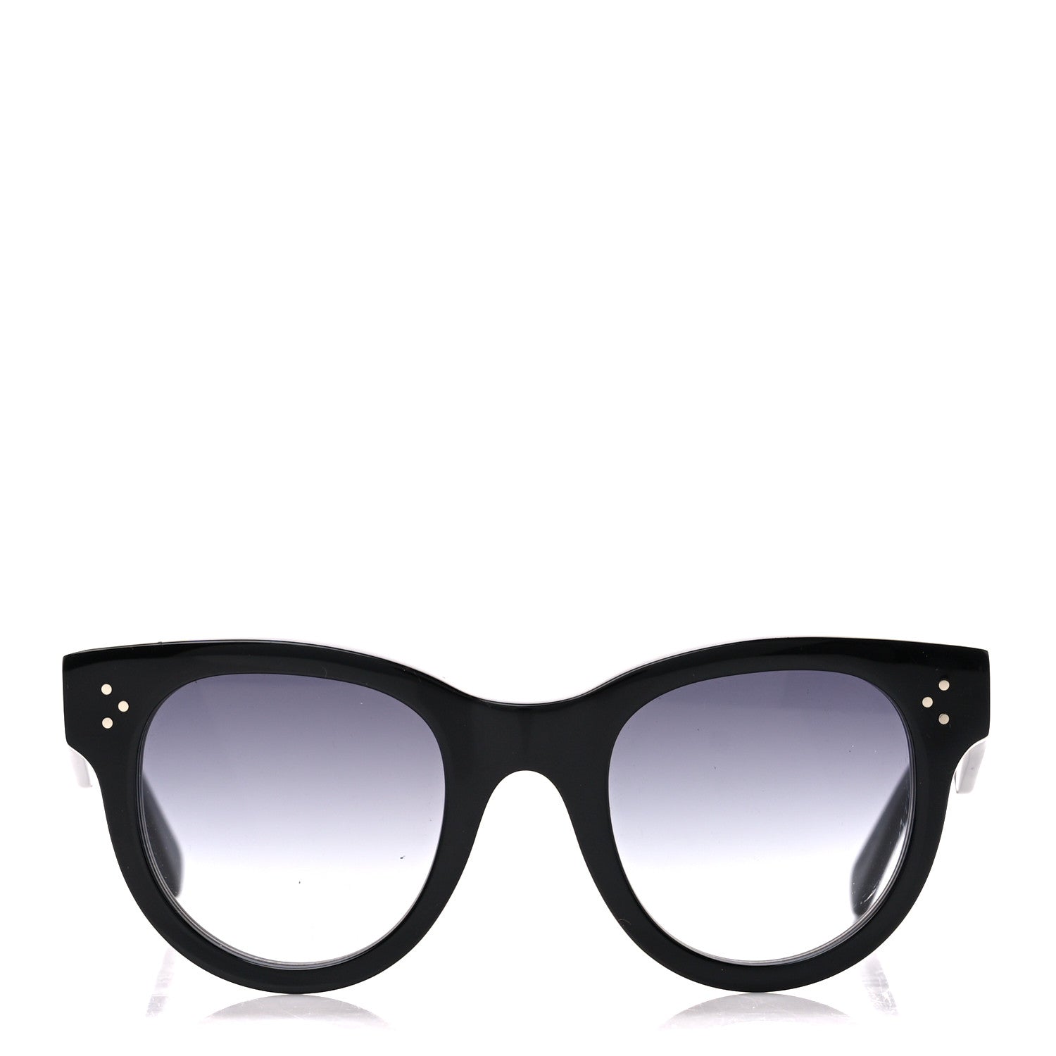 Celine Acetate Studded Mineral Round Sunglasses CL40031N Black 2 of 8