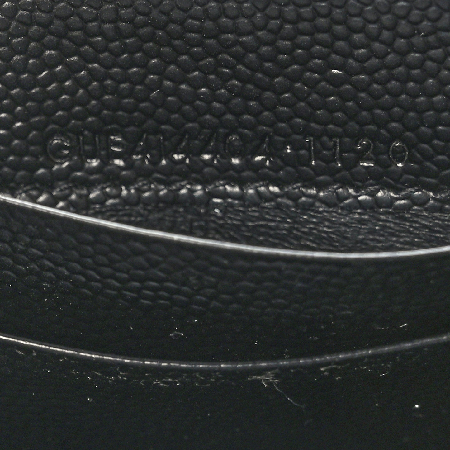 Grain De Poudre Matelasse Chevron Small Monogram Envelope Wallet Black