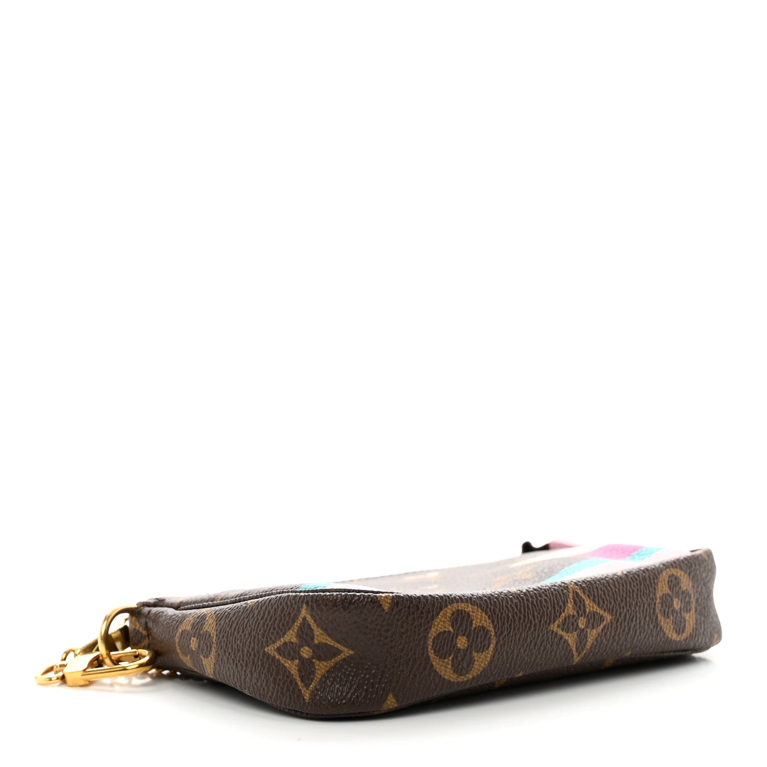 Louis Vuitton Monogram 2016 Christmas Animation Mini Pochette Accessories Rose Ballerine 4 of 9