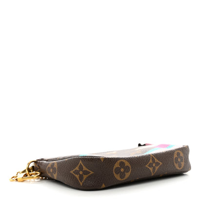 Louis Vuitton Monogram 2016 Christmas Animation Mini Pochette Accessories Rose Ballerine 4 of 9