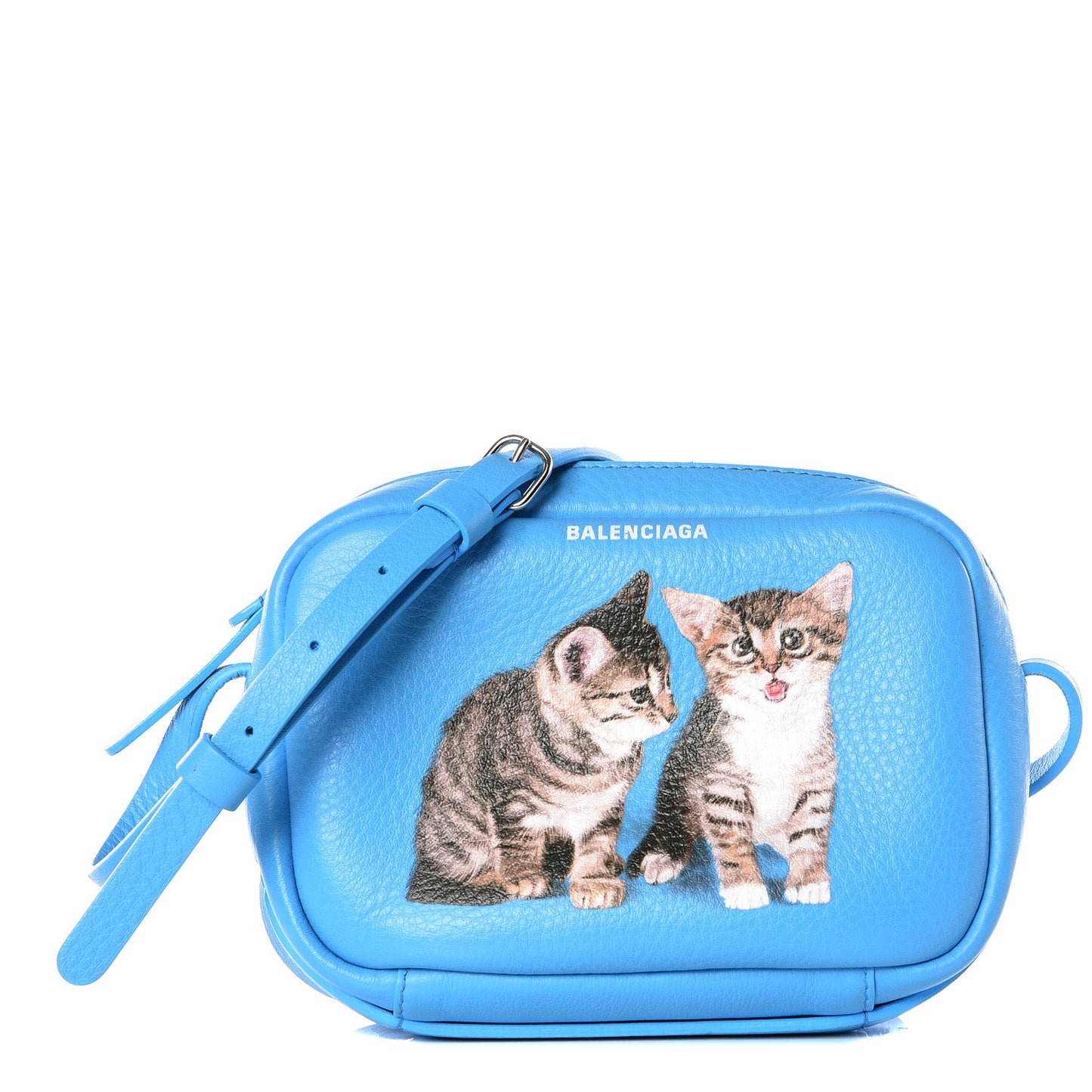 Calfskin XS Everyday Kittens Camera Bag Bleu