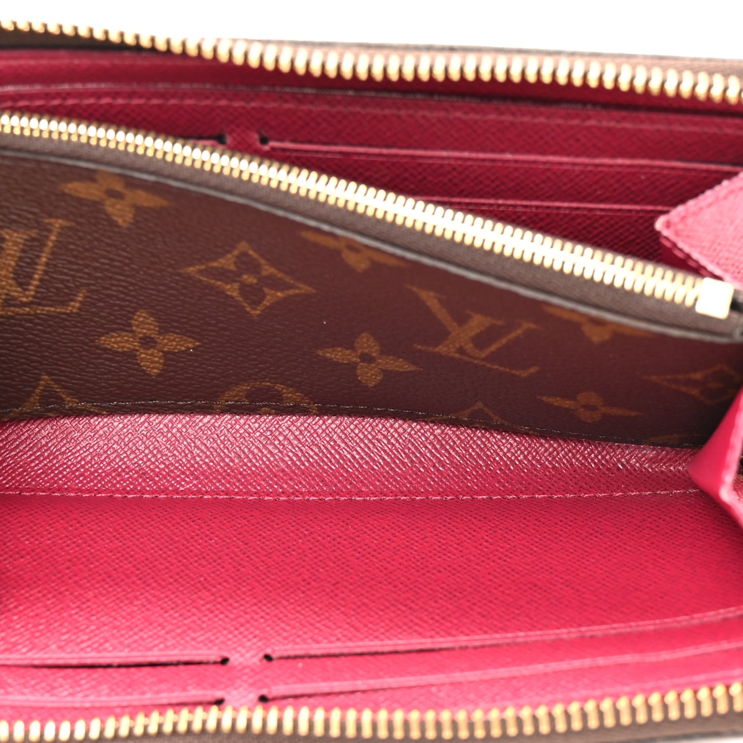 Monogram Clemence Wallet Fuchsia