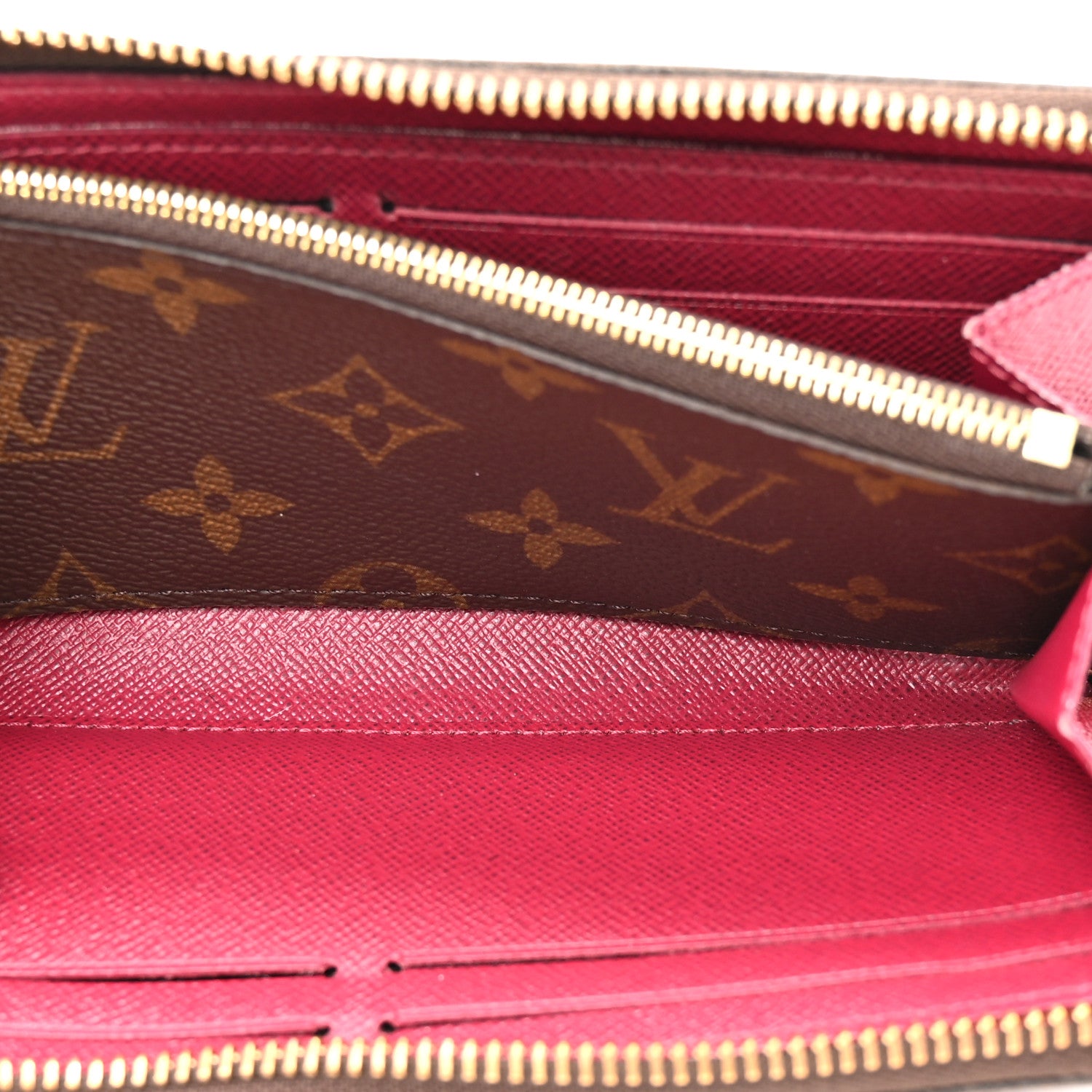 Louis Vuitton Monogram Clemence Wallet Fuchsia 6 of 10