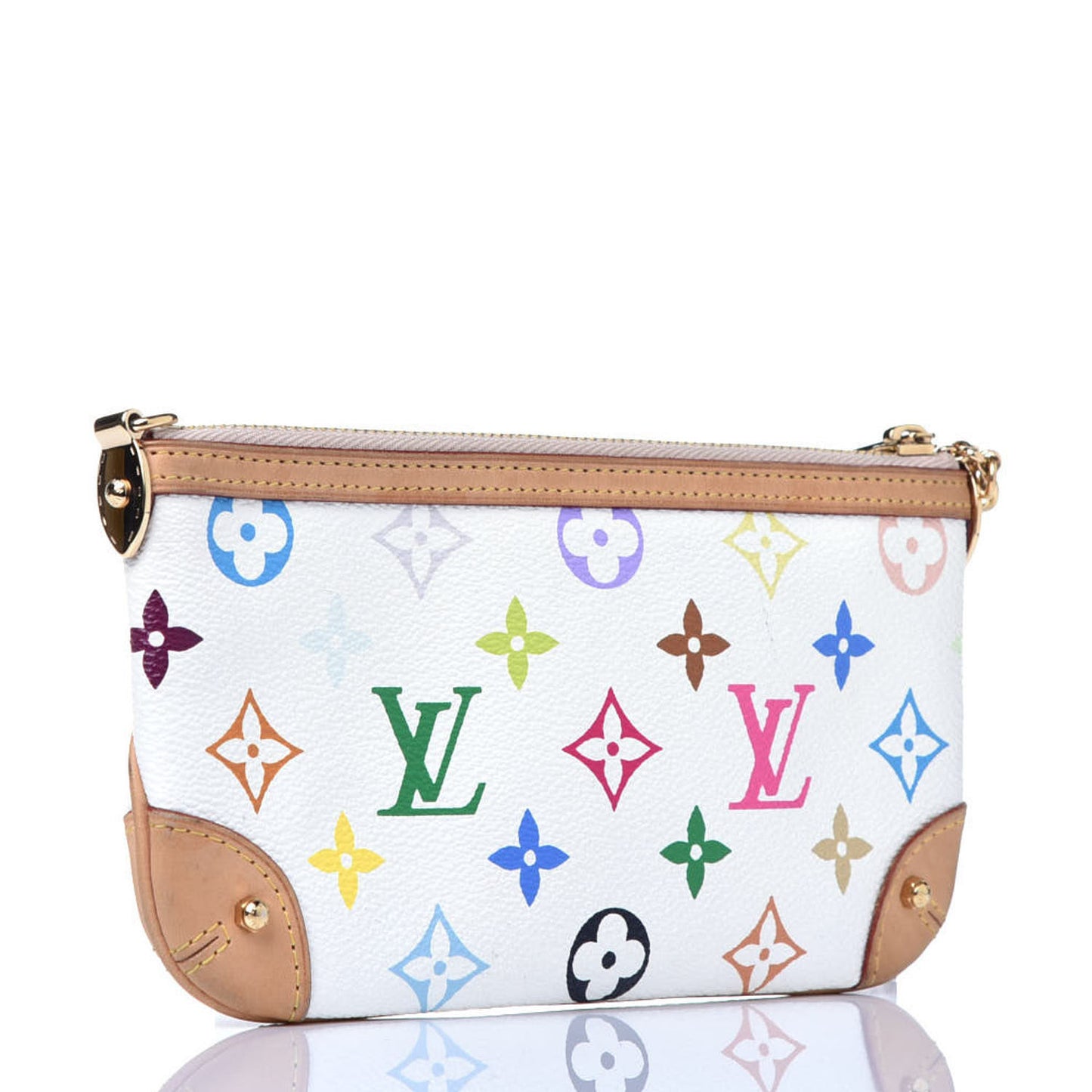 Monogram Multicolor Pochette Milla MM White