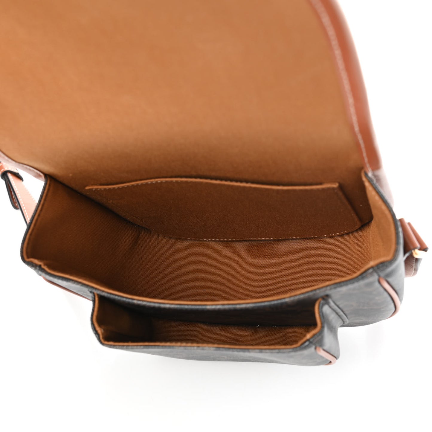 Triomphe Canvas Medium Folco Bag Tan