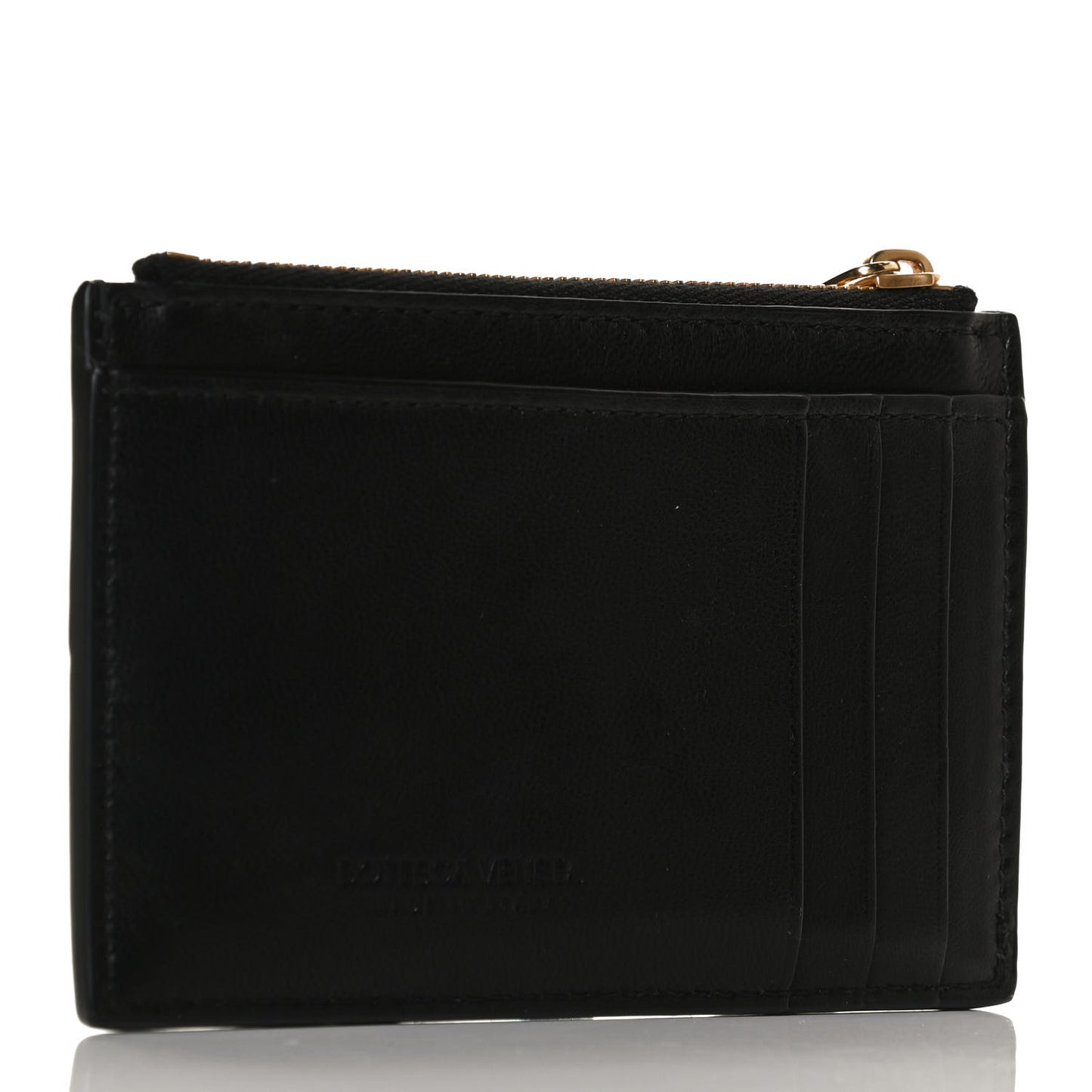 Nappa Maxi Intrecciato Card Holder Black