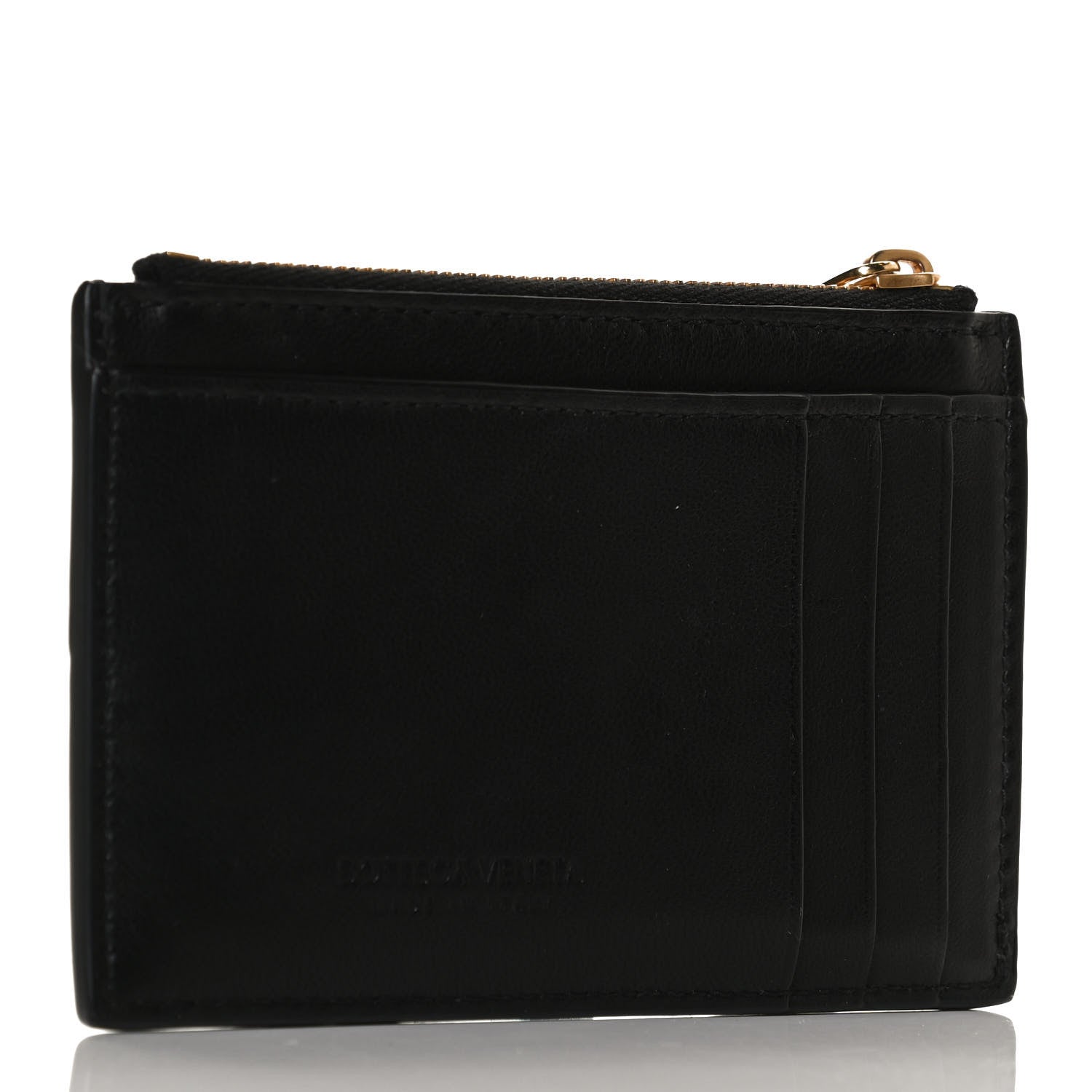 Bottega Veneta Nappa Maxi Intrecciato Card Holder Black 3 of 9
