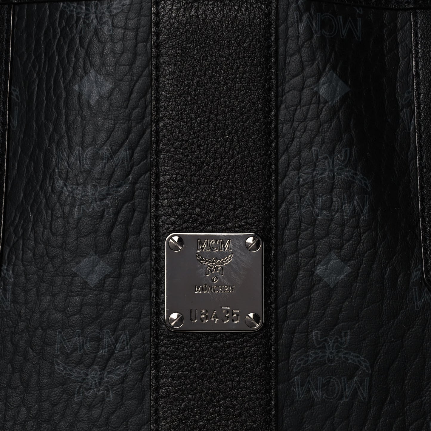 Visetos Medium Liz Reversible Shopper Tote Black