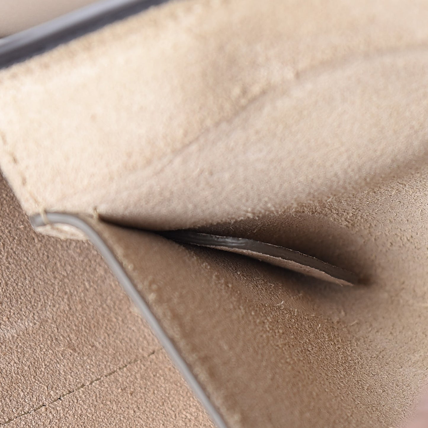 Suede Calfskin Small Faye Shoulder Bag Motty Grey