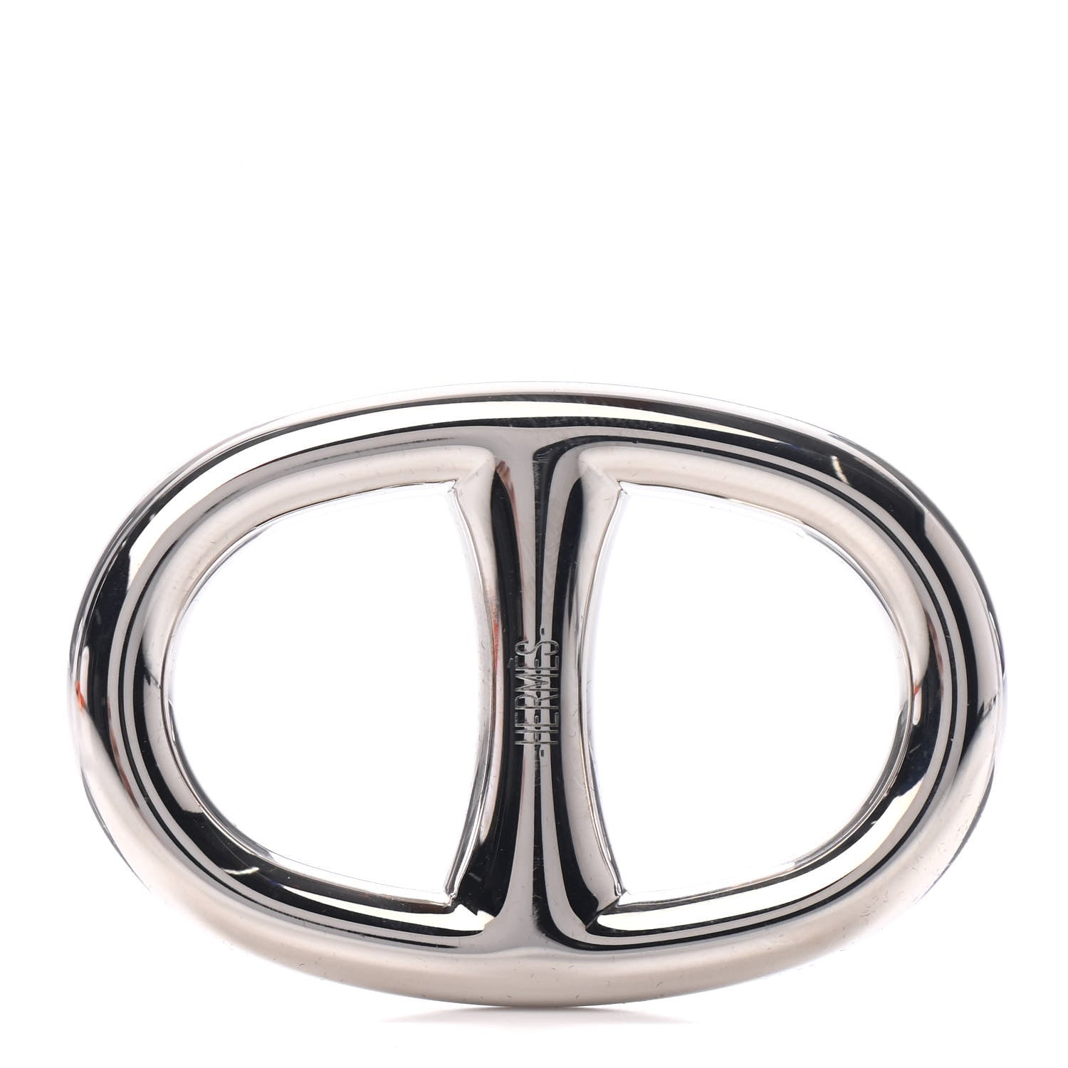 Hermes Palladium Chaine D'Ancre Scarf Ring 1 of 3