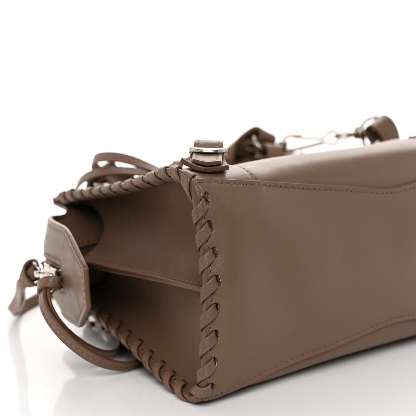 Smooth Calfskin Silver Hardware XS Neo Classic City Dark Mink Grey