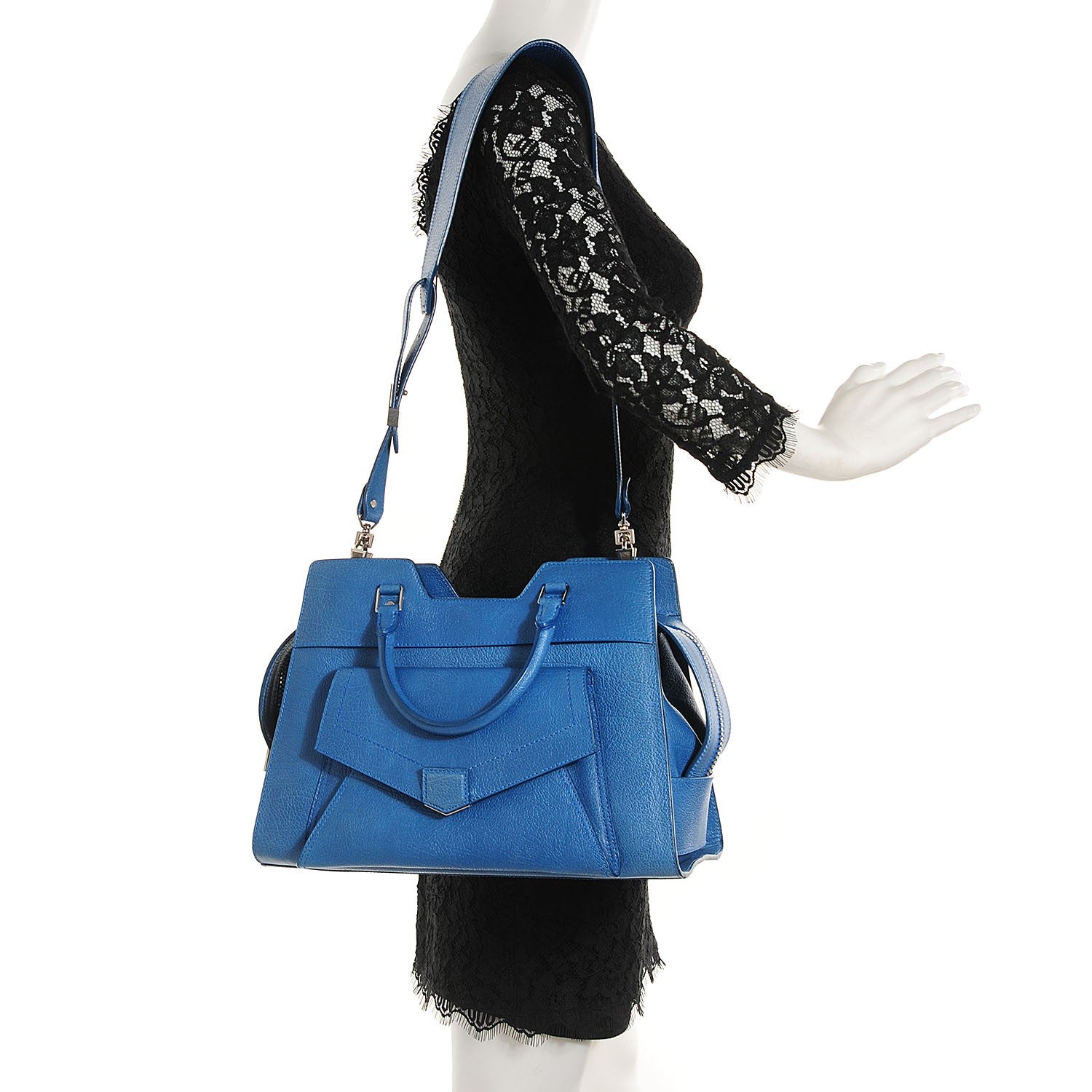 Proenza Schouler Vacchetta Calfskin Small PS13 Satchel Peacock 2 of 9