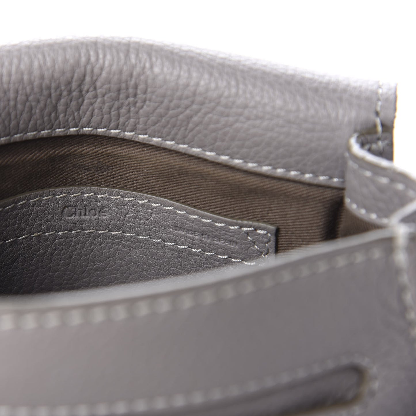 Calfskin Mini Marcie Round Crossbody Bag Cashmere Grey