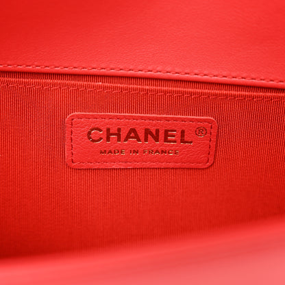 Chanel Calfskin Quilted Medium Boy Flap Red 7 of 10