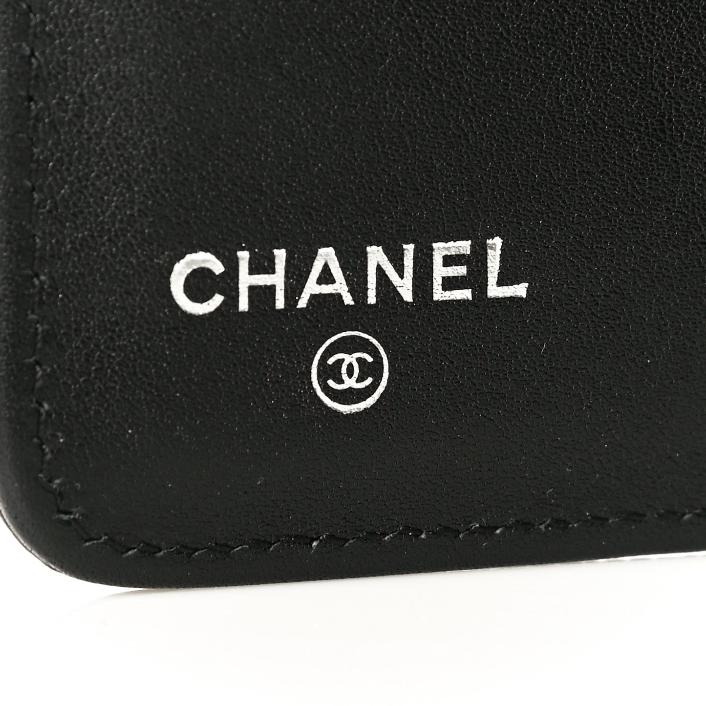 Caviar Timeless CC Zipped Pocket Wallet Black