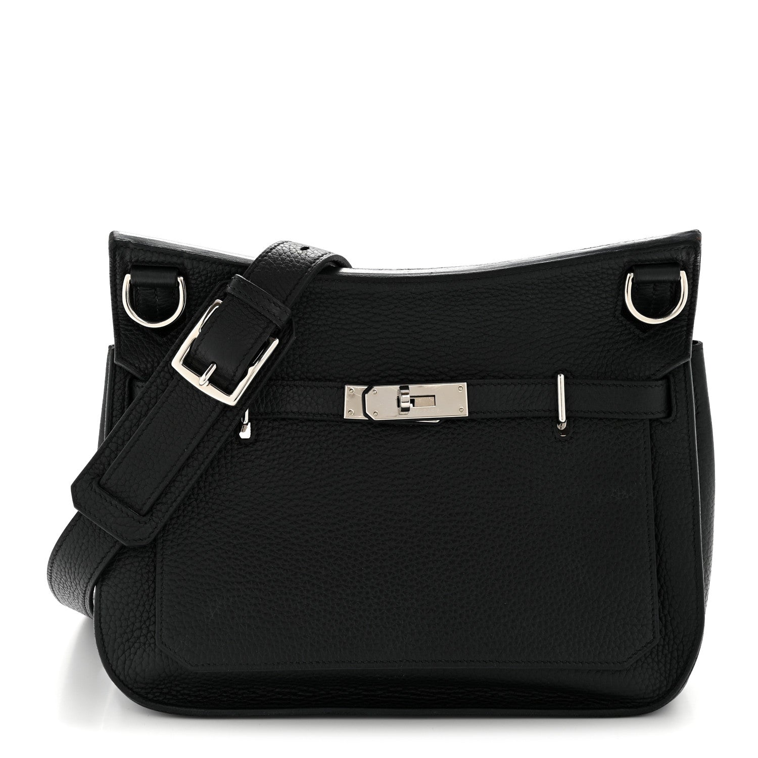 Hermes Taurillon Clemence Jypsiere 28 Black 1 of 13