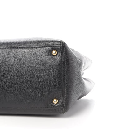 Chanel Calfskin Cerf Executive Shopper Tote Black 9 of 14