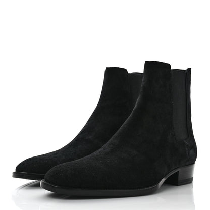 Saint Laurent Mens Suede Chelsea Boots 39 3 of 9