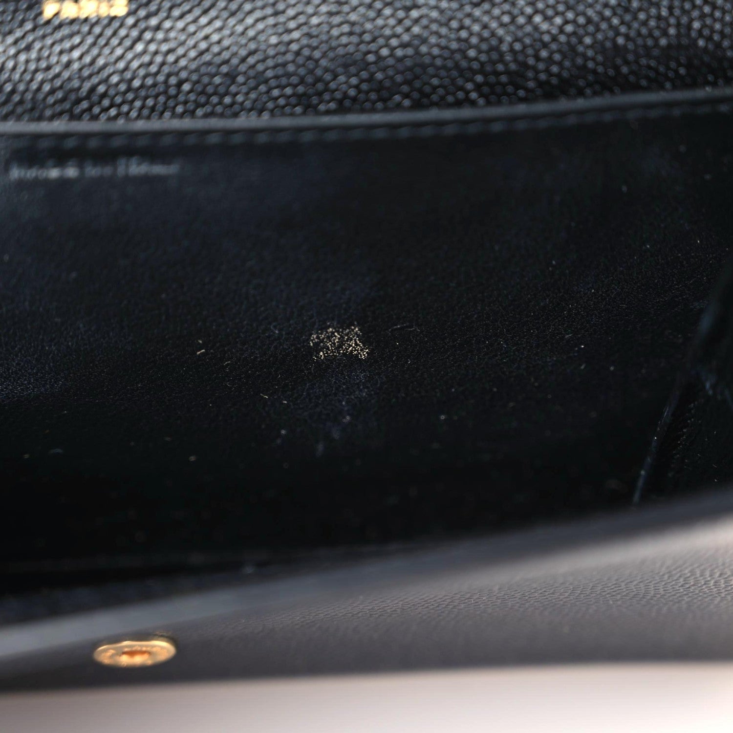 Saint Laurent Grain De Poudre Uptown Chain Wallet Black 9 of 12