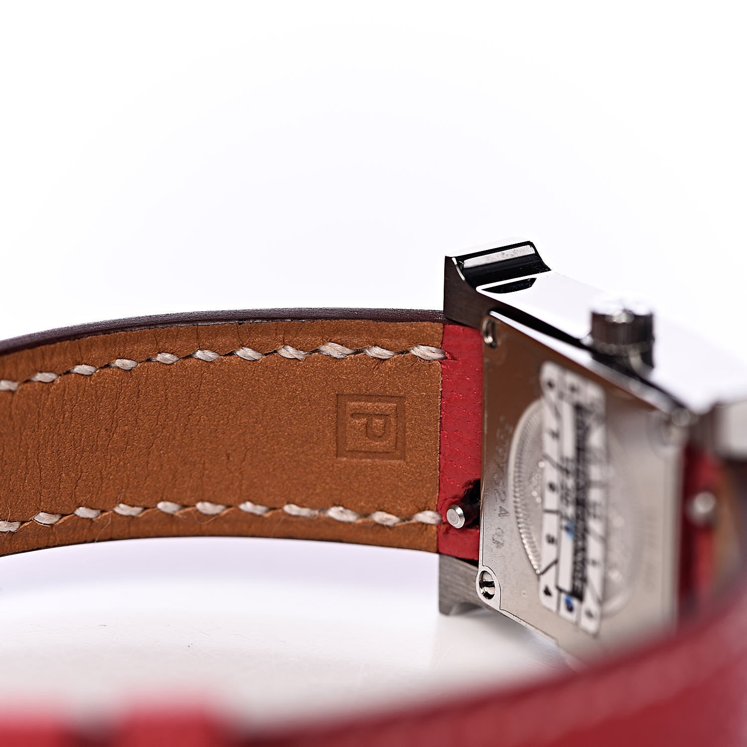 Hermes Stainless Steel Chevre Mysore 17.2mm Heure H Hour Quartz Watch Bougainvillea 6 of 10