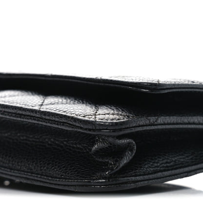 Chanel Caviar Quilted Wallet on Chain WOC Black 11 of 12