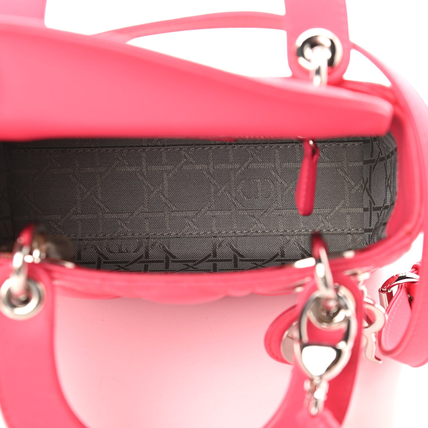 Lambskin Cannage Mini Lady Dior Pink