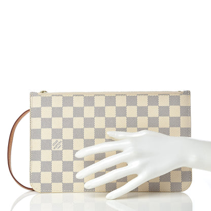 Louis Vuitton Damier Azur Neverfull MM GM Pochette 2 of 7