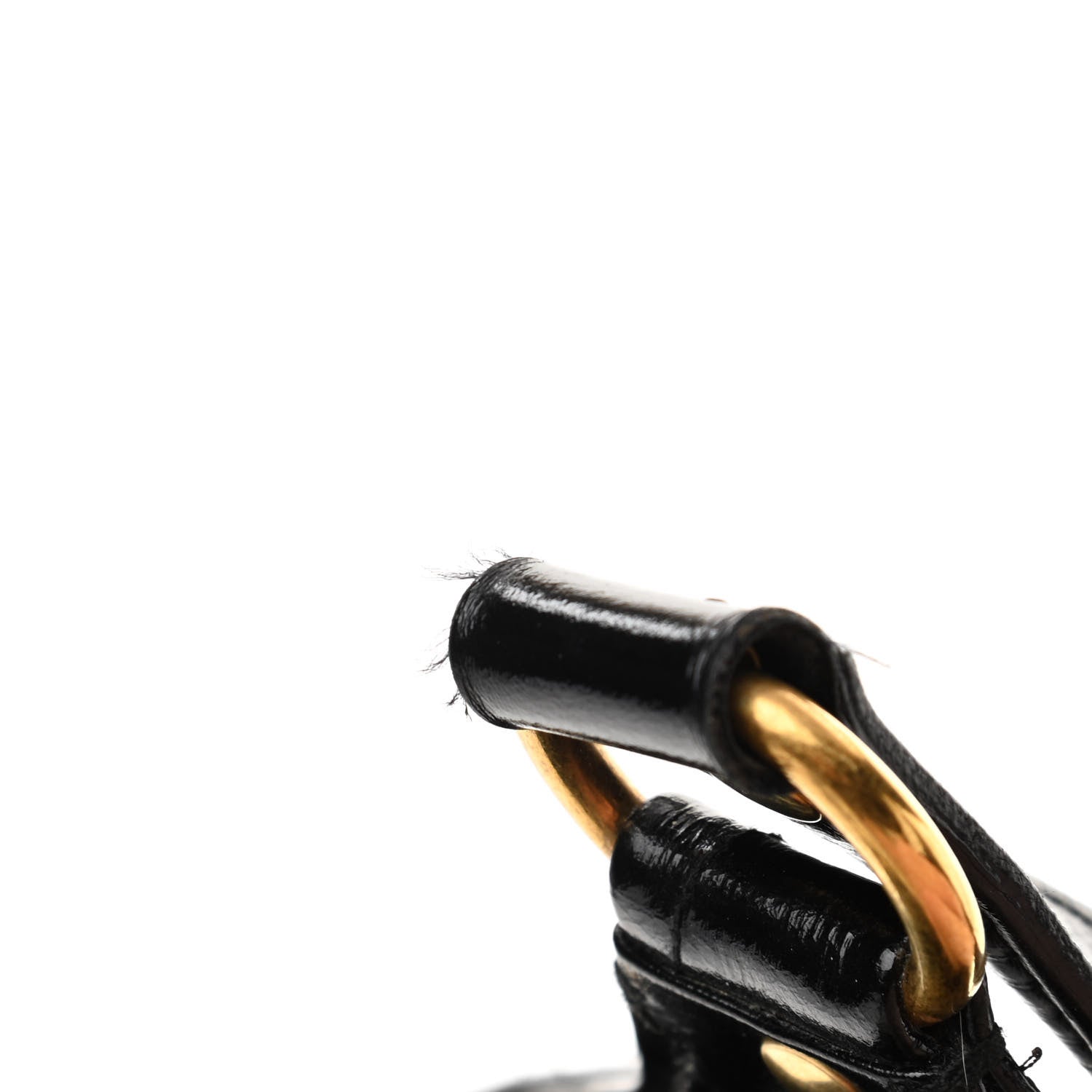 Saint Laurent Patent Crocodile Embossed Tribute Tote Black 14 of 15