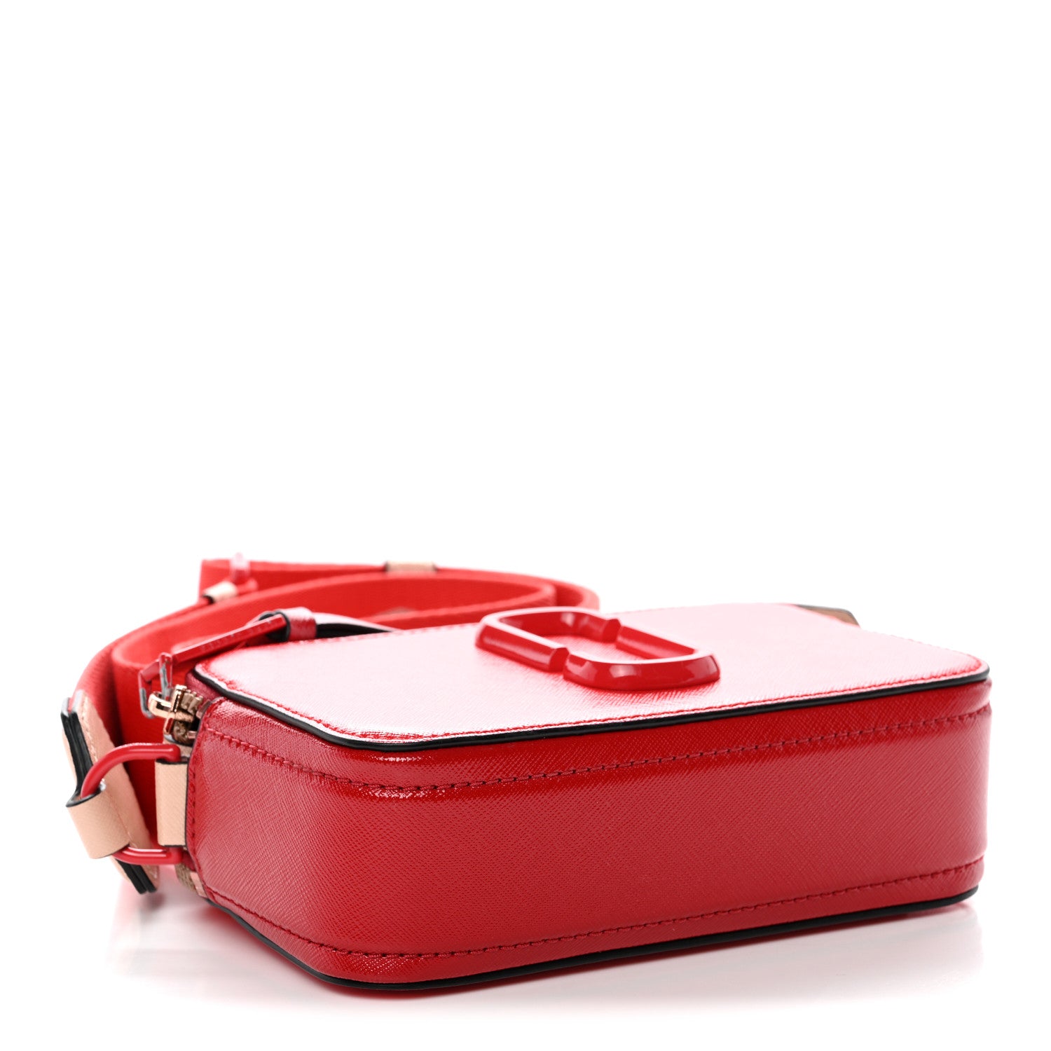 Marc Jacobs Saffiano Small Snapshot Camera Bag Red Beige 1836054
