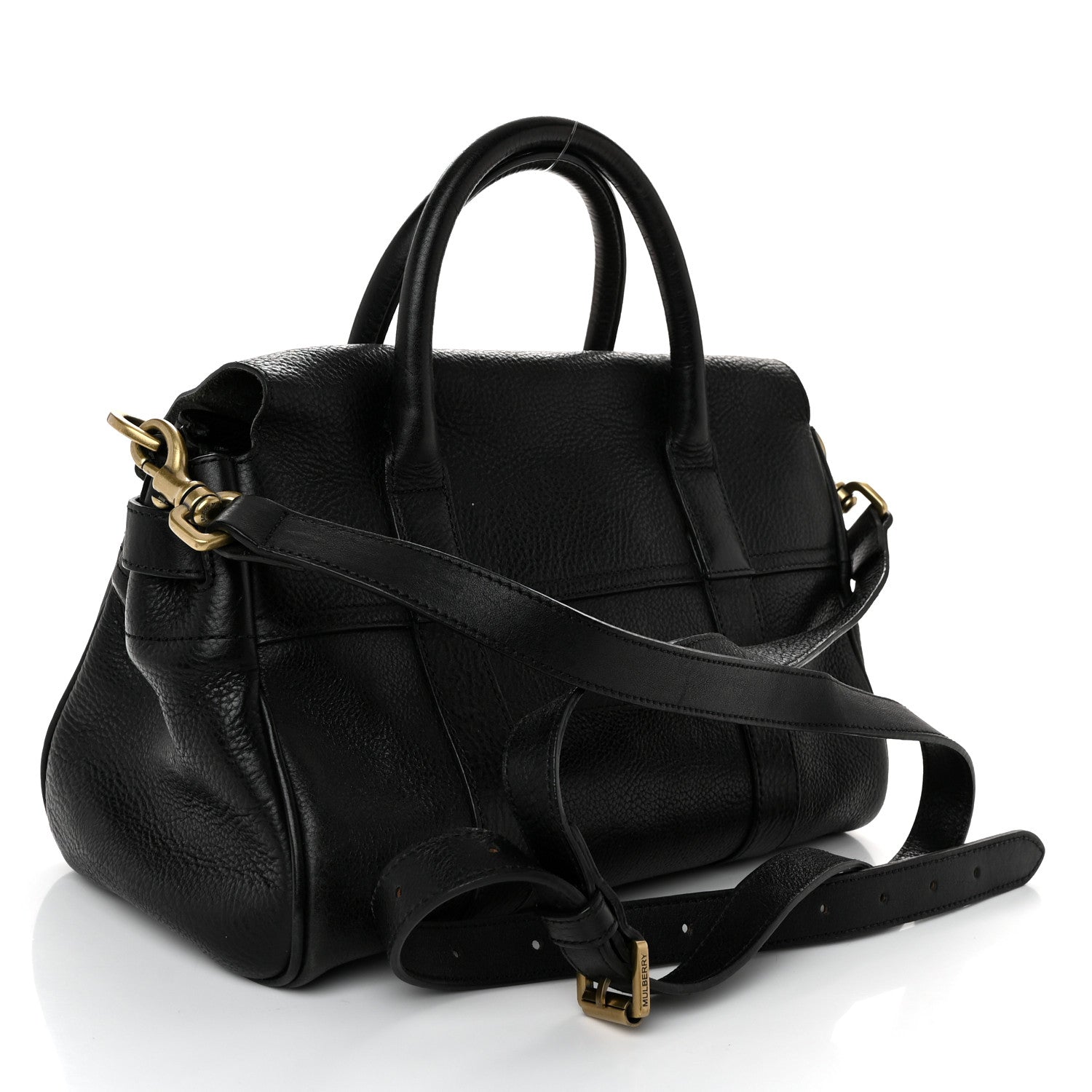 Mulberry Natural Vegetable Tanned Small Bayswater Black 3 of 10