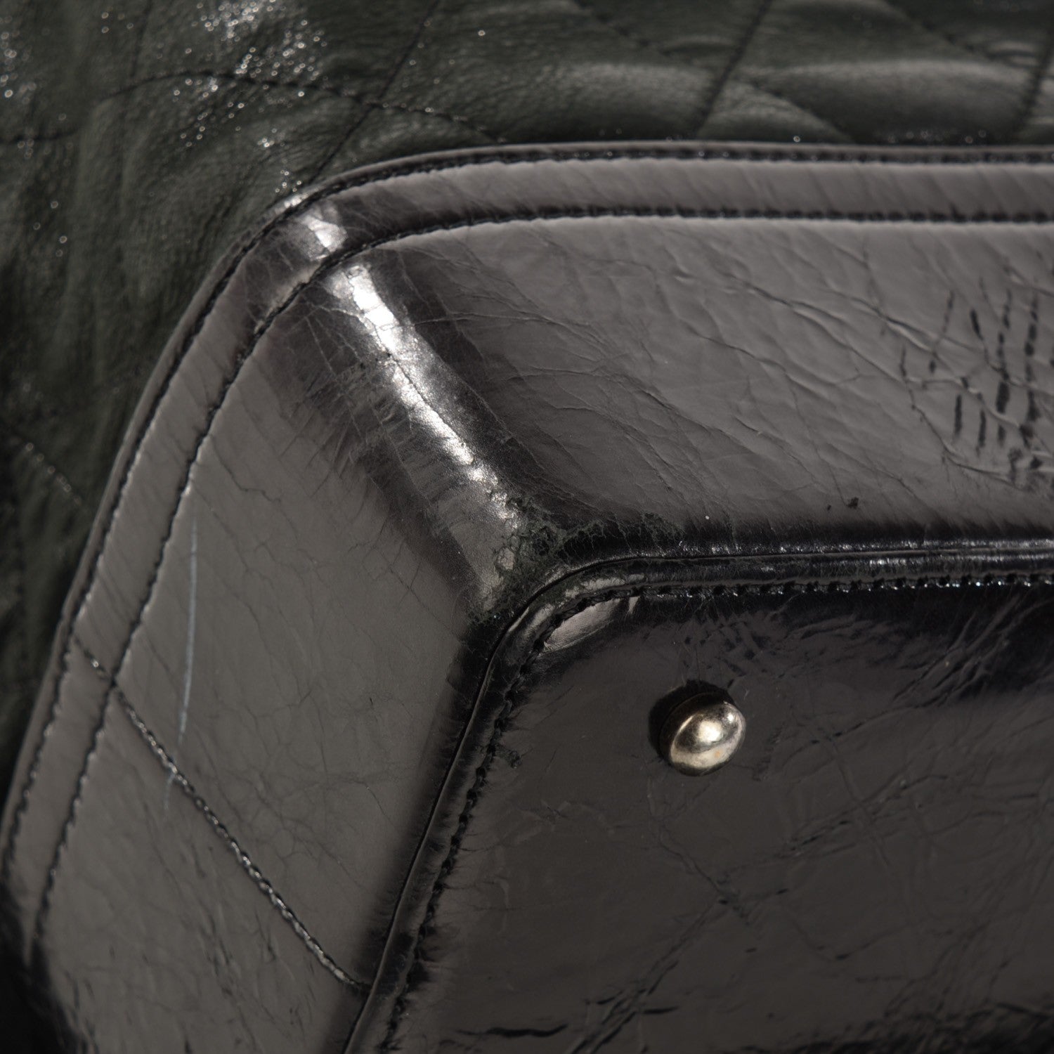 Chanel Iridescent Calfskin Quilted Large VIP Tote Black 8 of 8